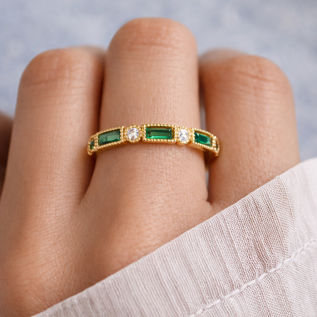 FABIANA | ANILLO DE ORO CON ZIRCONIA