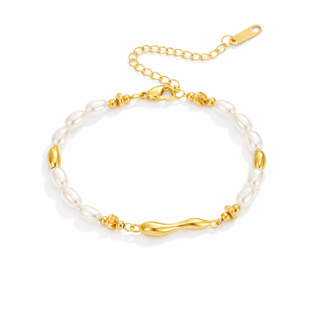 PULSERA DE PERLAS DE AGUA DULCE LOV