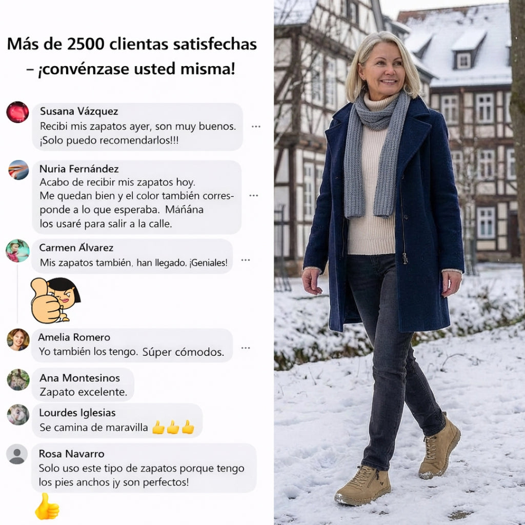 Mila | Cómodas zapatillas ortopédicas + cremallera