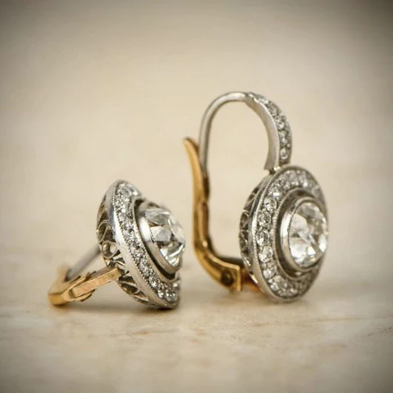 CHARLIE | PENDIENTES VINTAGE DE CRISTAL
