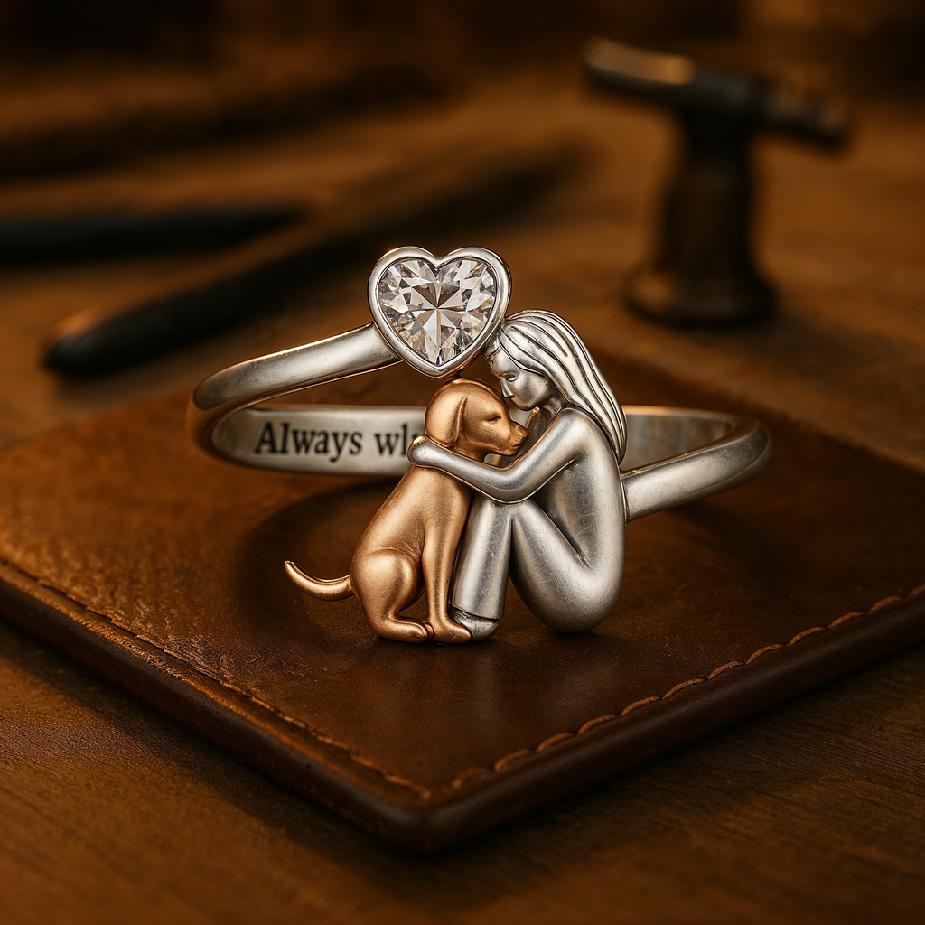 ANILLO AJUSTABLE - "SIEMPRE EN MI CORAZÓN"