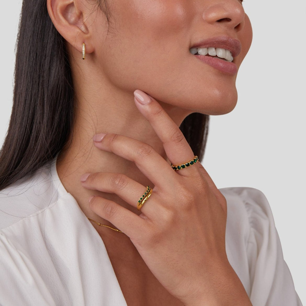 CELIA | ANILLO ESTRATIFICADO EN VERDE