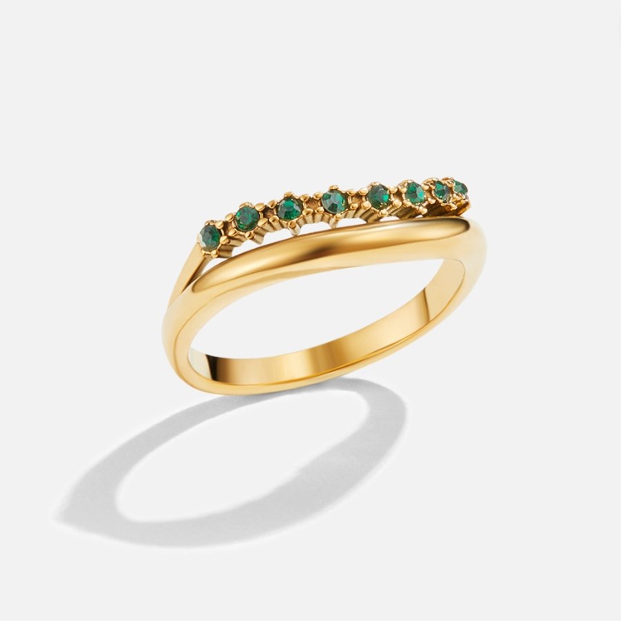CELIA | ANILLO ESTRATIFICADO EN VERDE