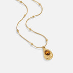 CAROLINA | ELEGANTE COLLAR OJO DE TIGRE